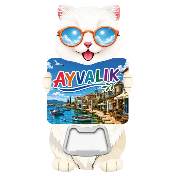 Balıkesir Kedi 03 magnetli şişe açacağı, TrendMagnets