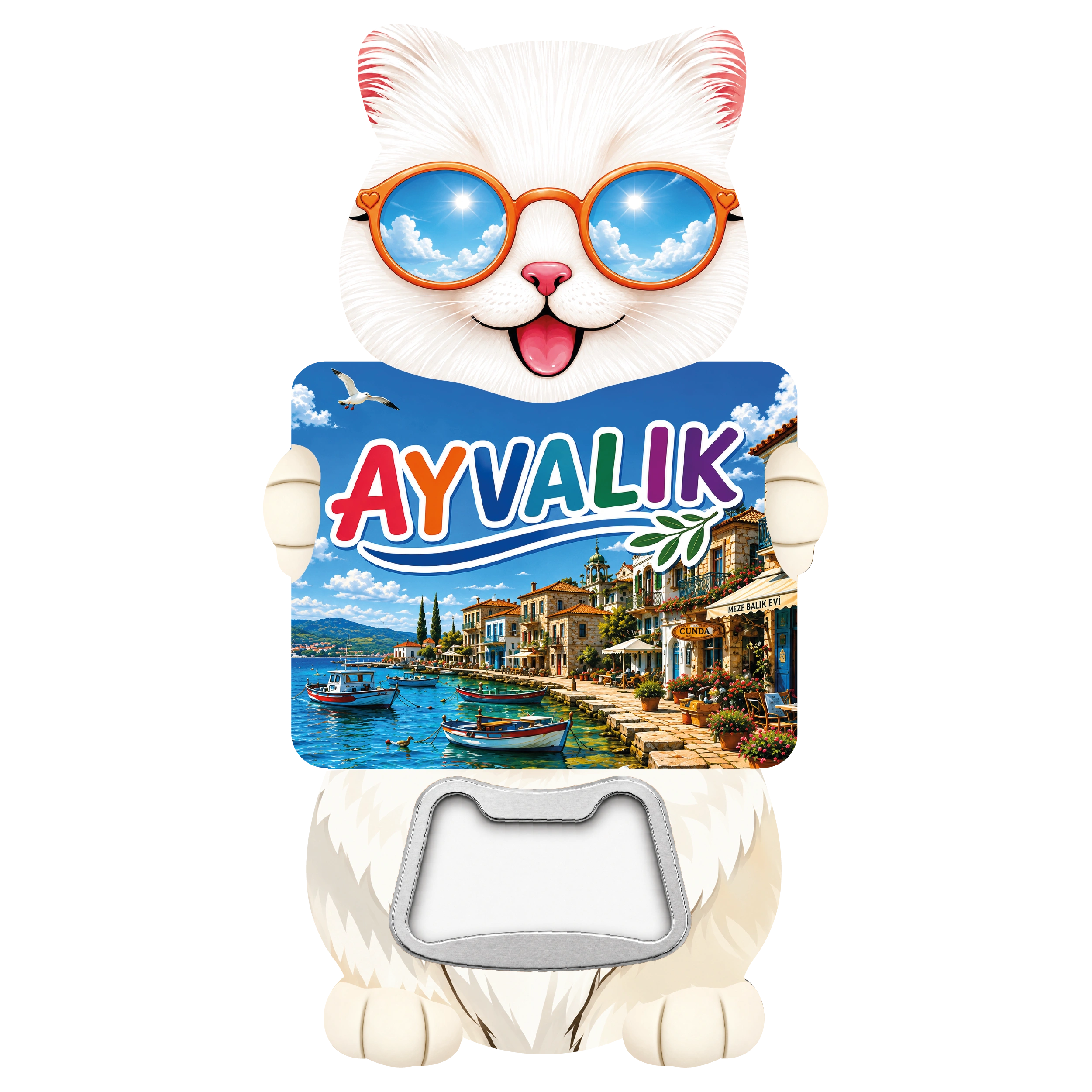 Balıkesir Kedi 03 magnetli şişe açacağı, TrendMagnets