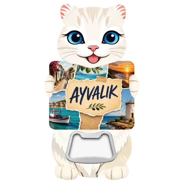 Balıkesir Kedi 02 magnetli şişe açacağı, TrendMagnets