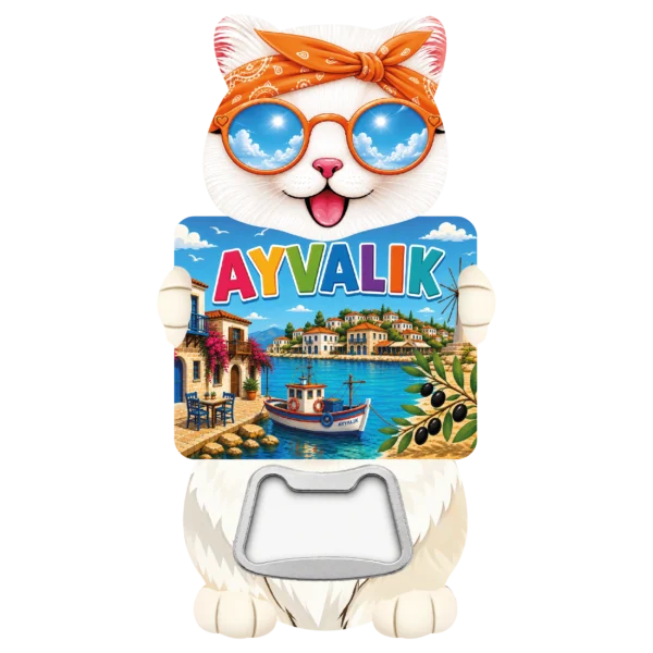Balıkesir Kedi 01 magnetli şişe açacağı, TrendMagnets