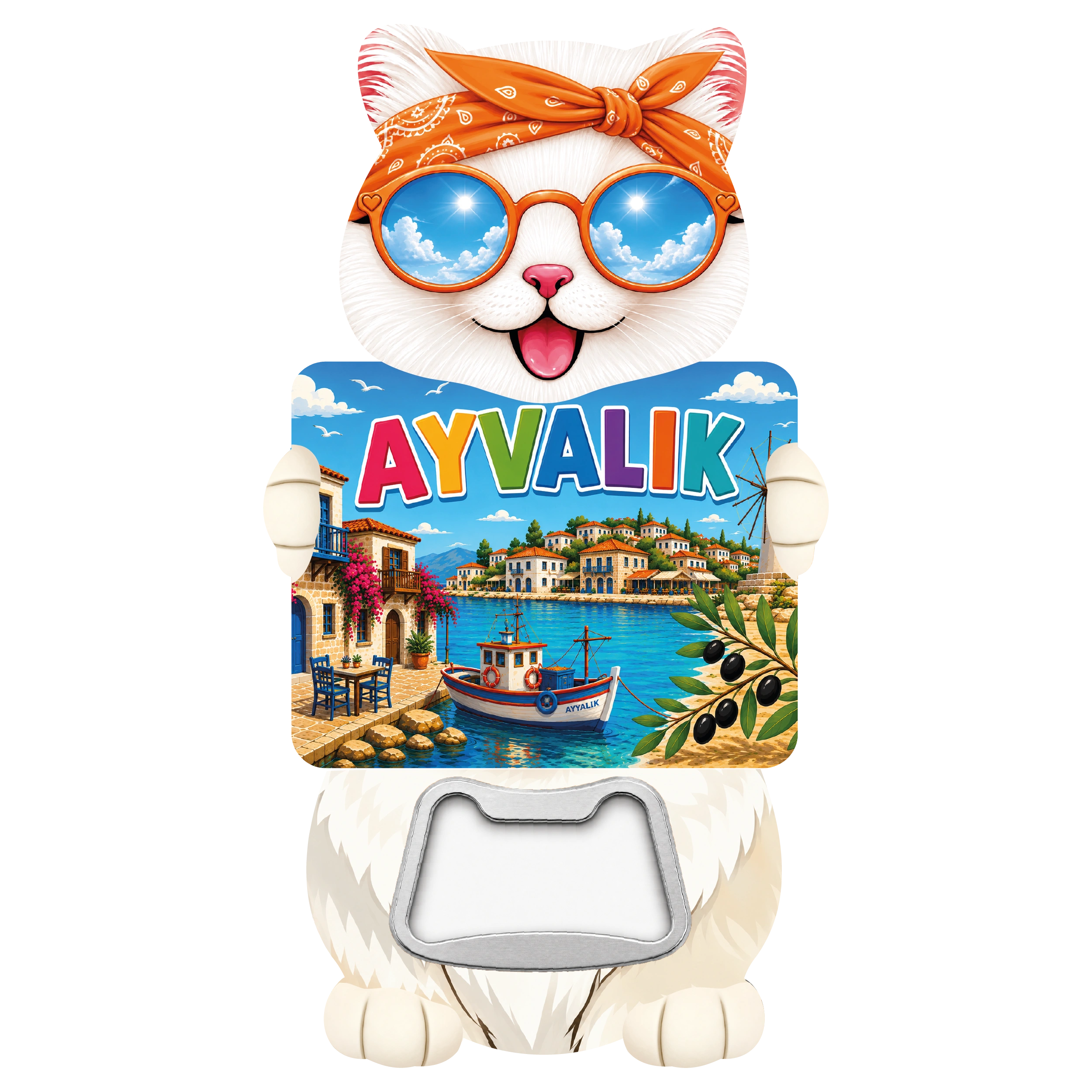 Balıkesir Kedi 01 magnetli şişe açacağı, TrendMagnets