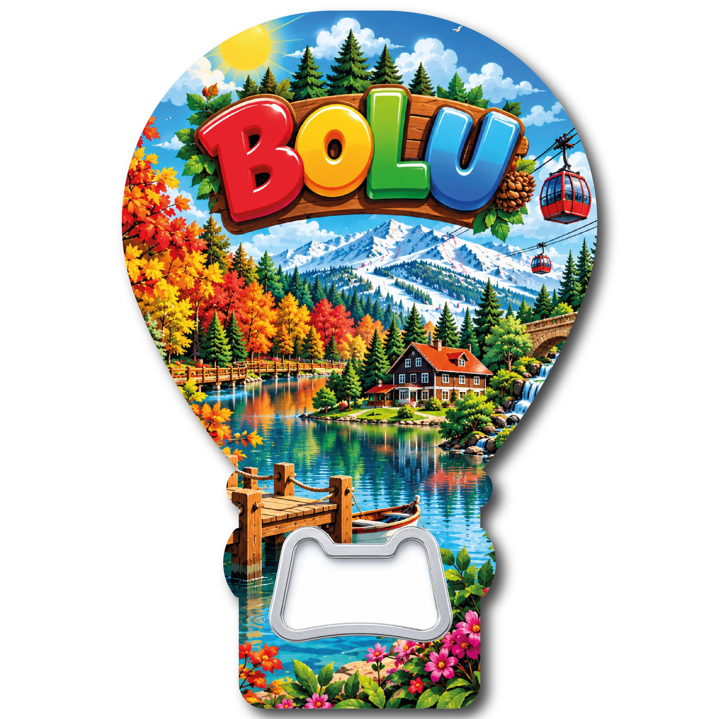 Bolu Balon 07 magnetli şişe açacağı, TrendMagnets