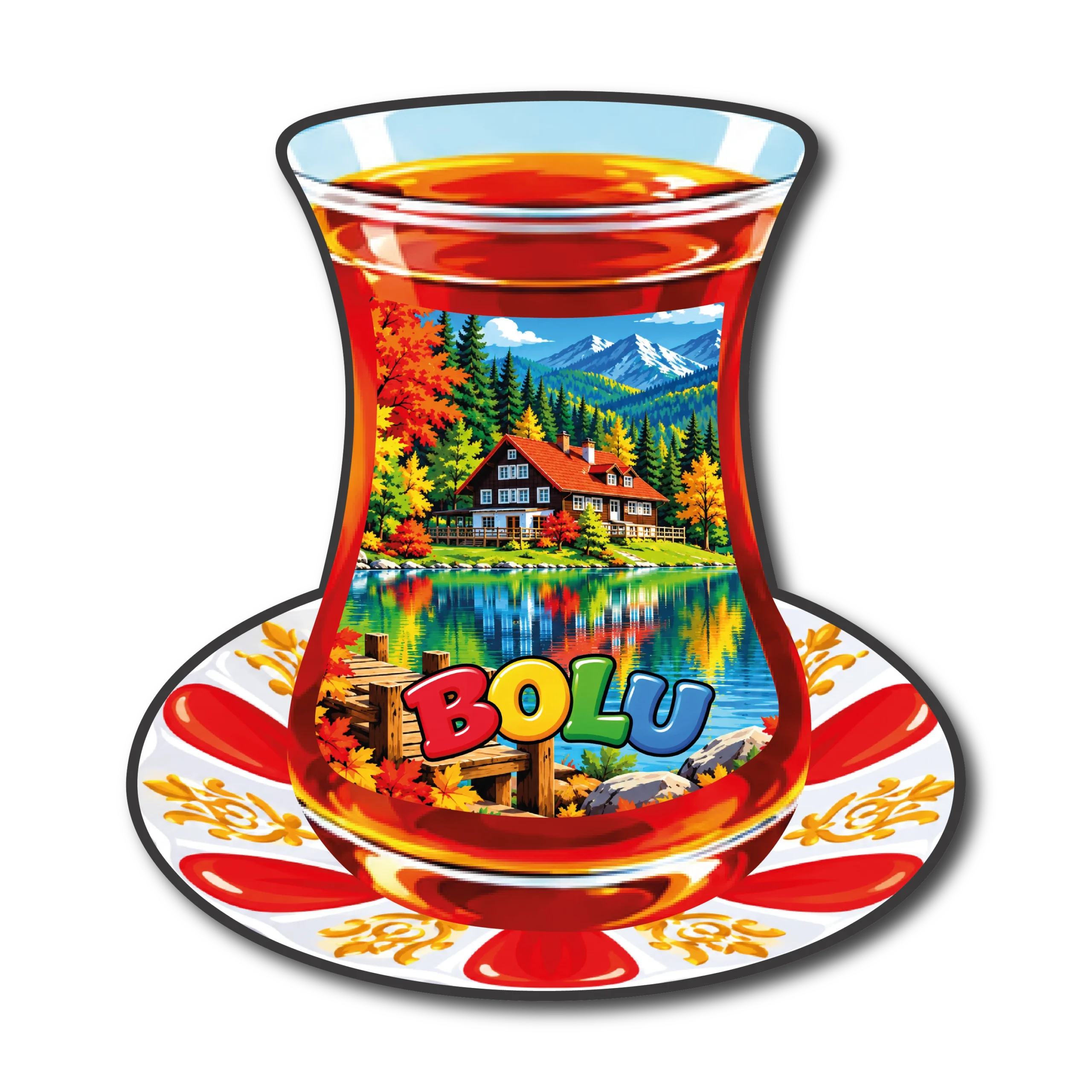 Bolu Çay Bardağı 01 magnet modeli, TrendMagnets
