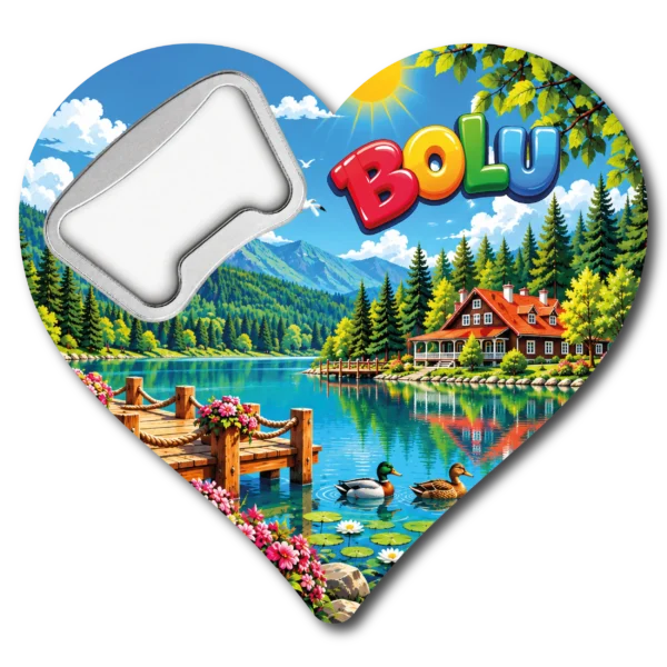 Bolu Kalp 01 magnetli şişe açacağı, TrendMagnets