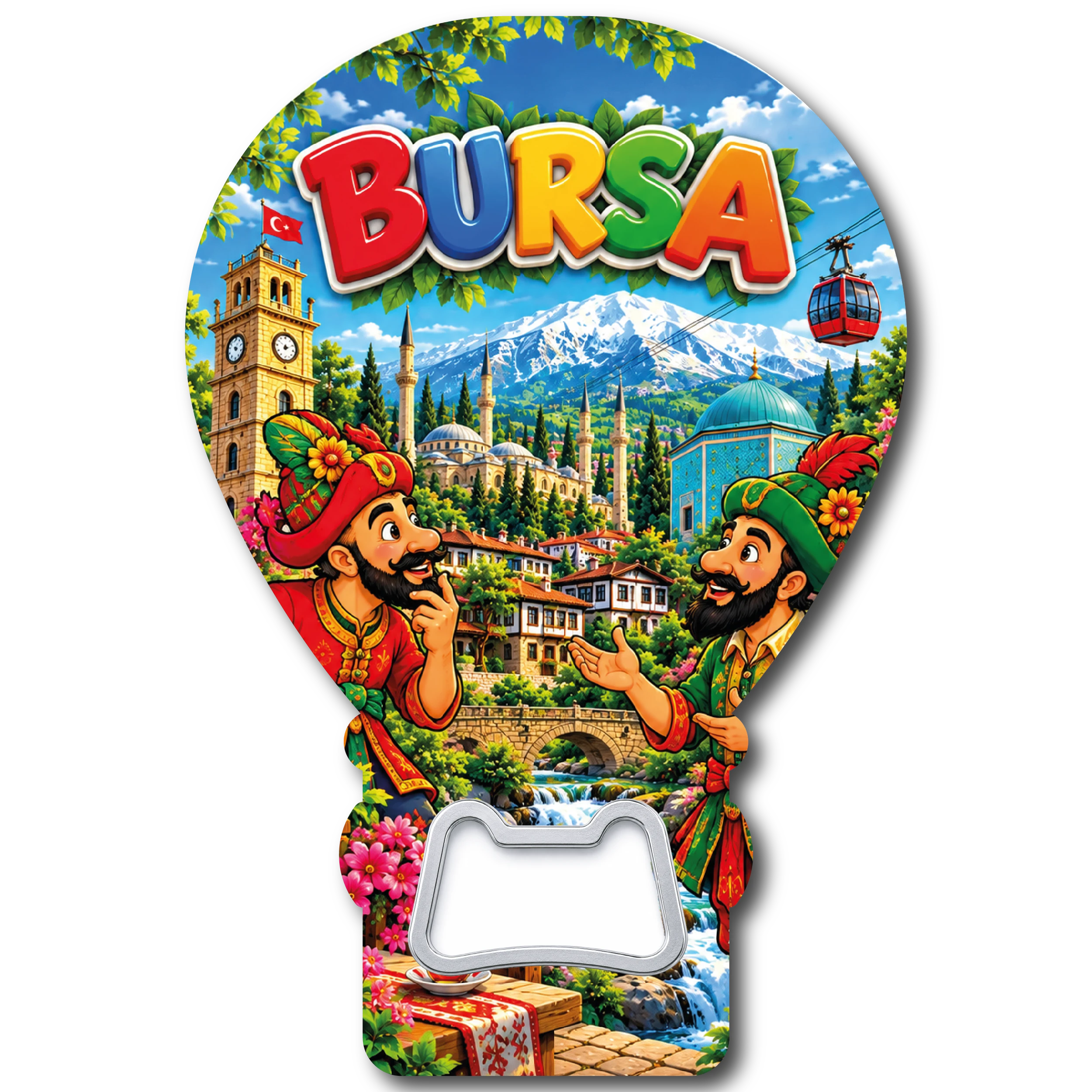 Bursa Balon 01 magnetli şişe açacağı, TrendMagnets