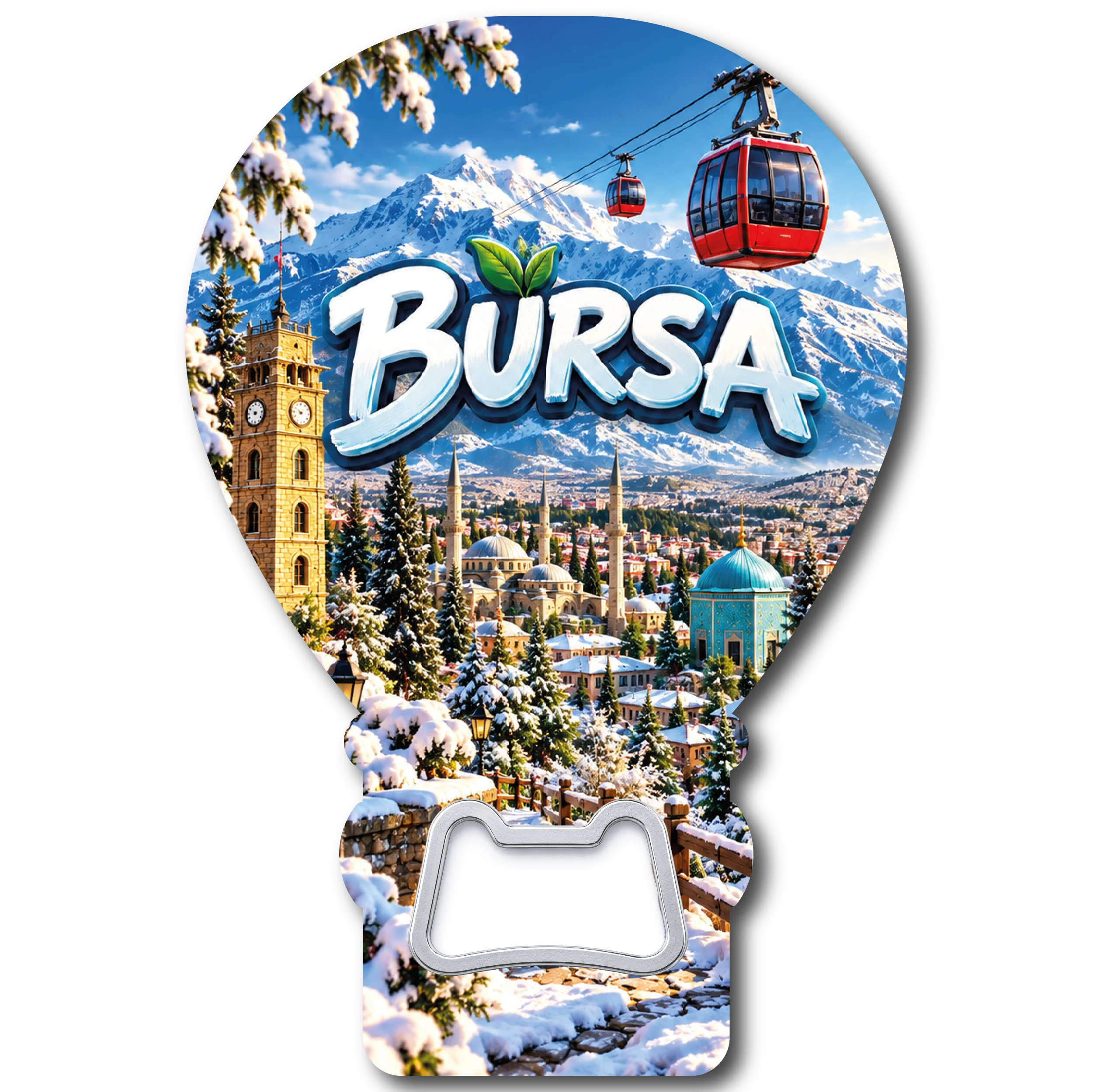 Bursa Balon 02 magnetli şişe açacağı, TrendMagnets