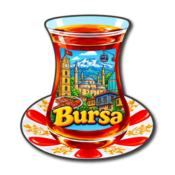 Bursa Çay Bardağı 01 magnet modeli, TrendMagnets