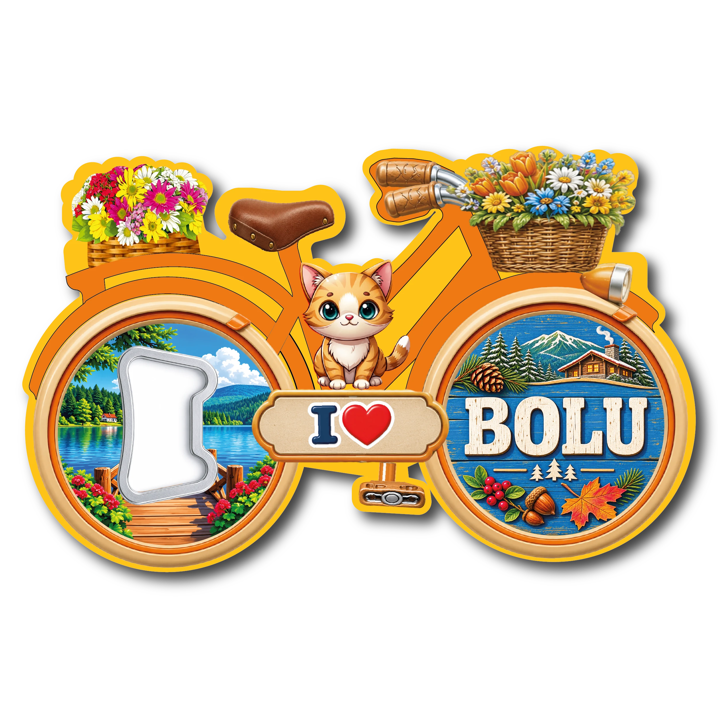 Bolu Bisiklet Acacak 03 magnetli şişe açacağı, TrendMagnets