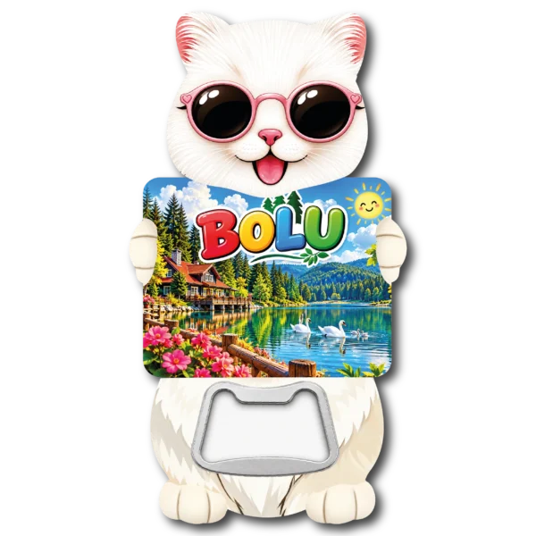 Bolu Kedi Acacak 01 magnetli şişe açacağı, TrendMagnets