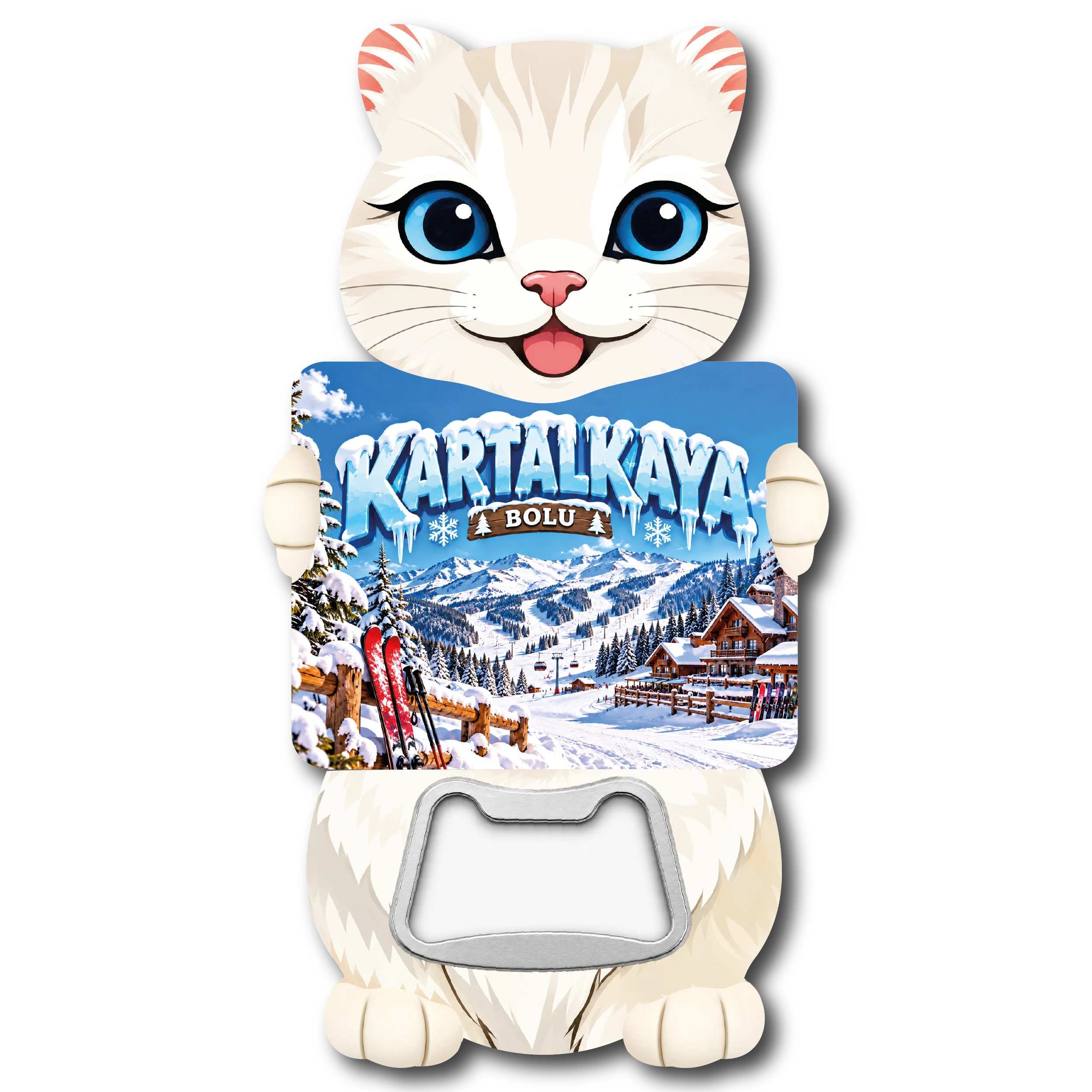 Bolu Kedi Acacak 03 magnetli şişe açacağı, TrendMagnets