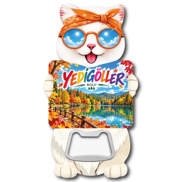 Bolu Kedi Acacak 04 magnetli şişe açacağı, TrendMagnets