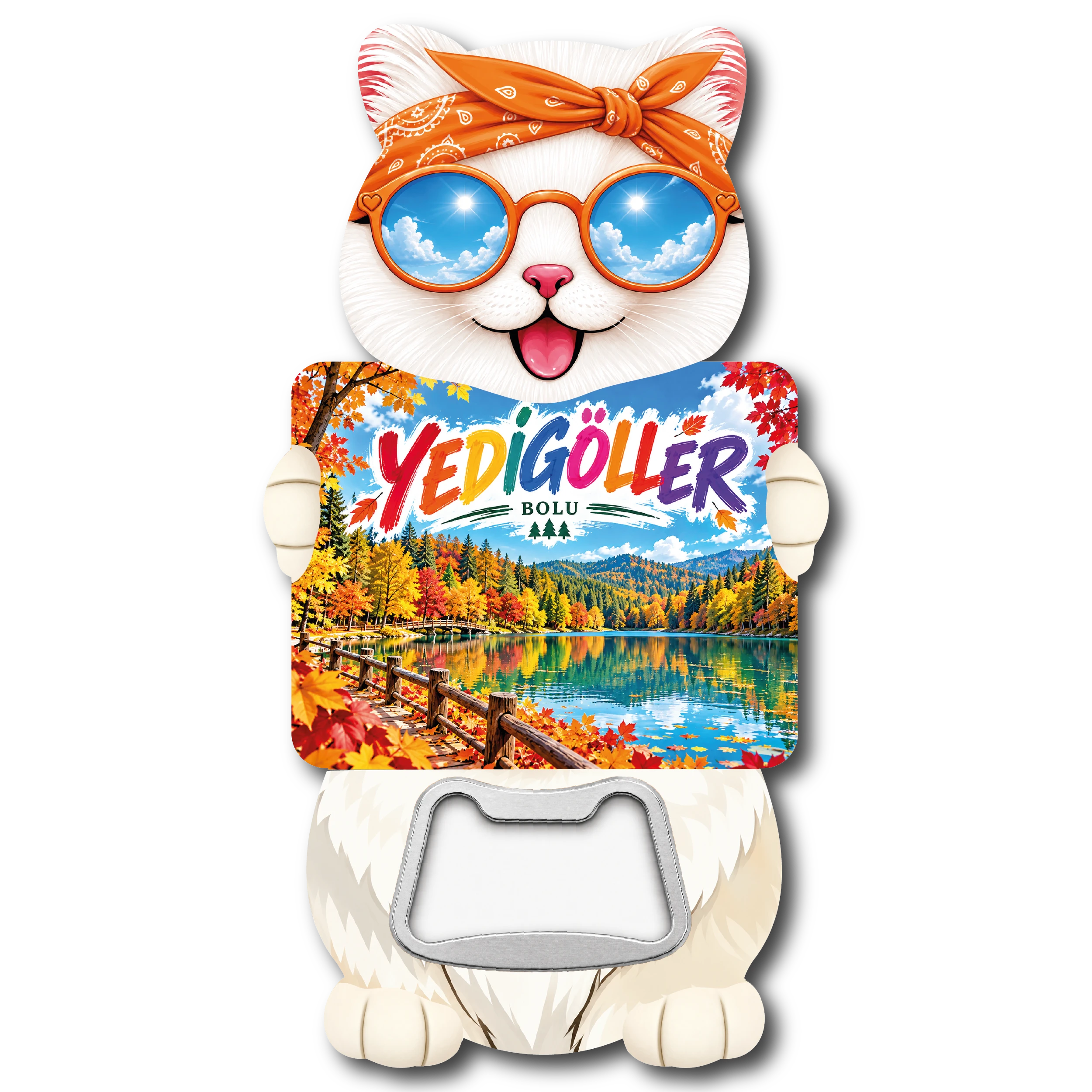 Bolu Kedi Acacak 04 magnetli şişe açacağı, TrendMagnets