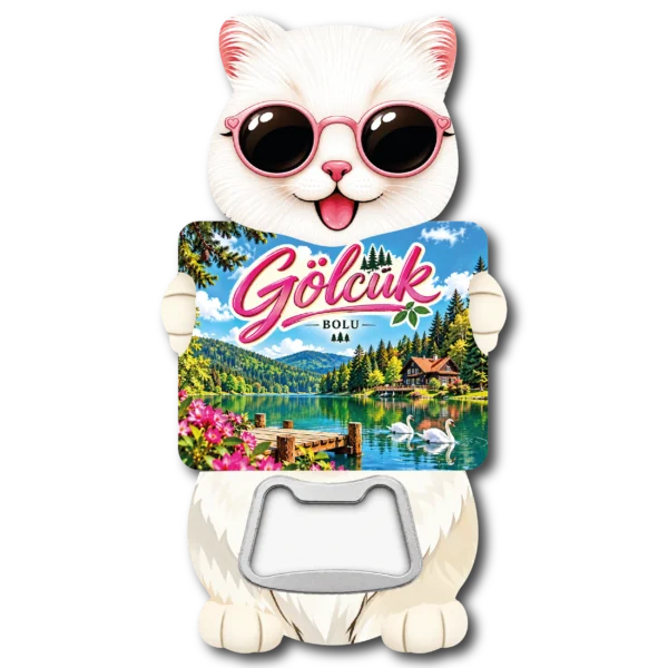 Bolu Kedi Acacak 06 magnetli şişe açacağı, TrendMagnets