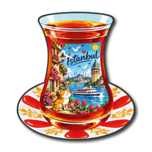 İstanbul Çay Bardağı 05 magnet modeli, TrendMagnets