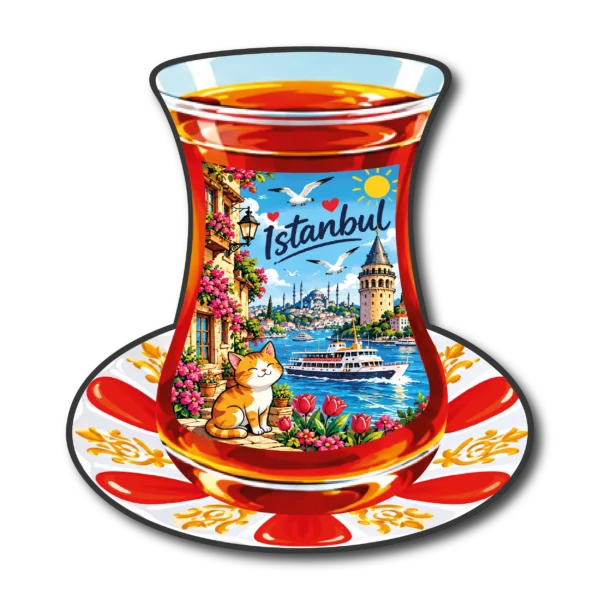 İstanbul Çay Bardağı 05 magnet modeli, TrendMagnets
