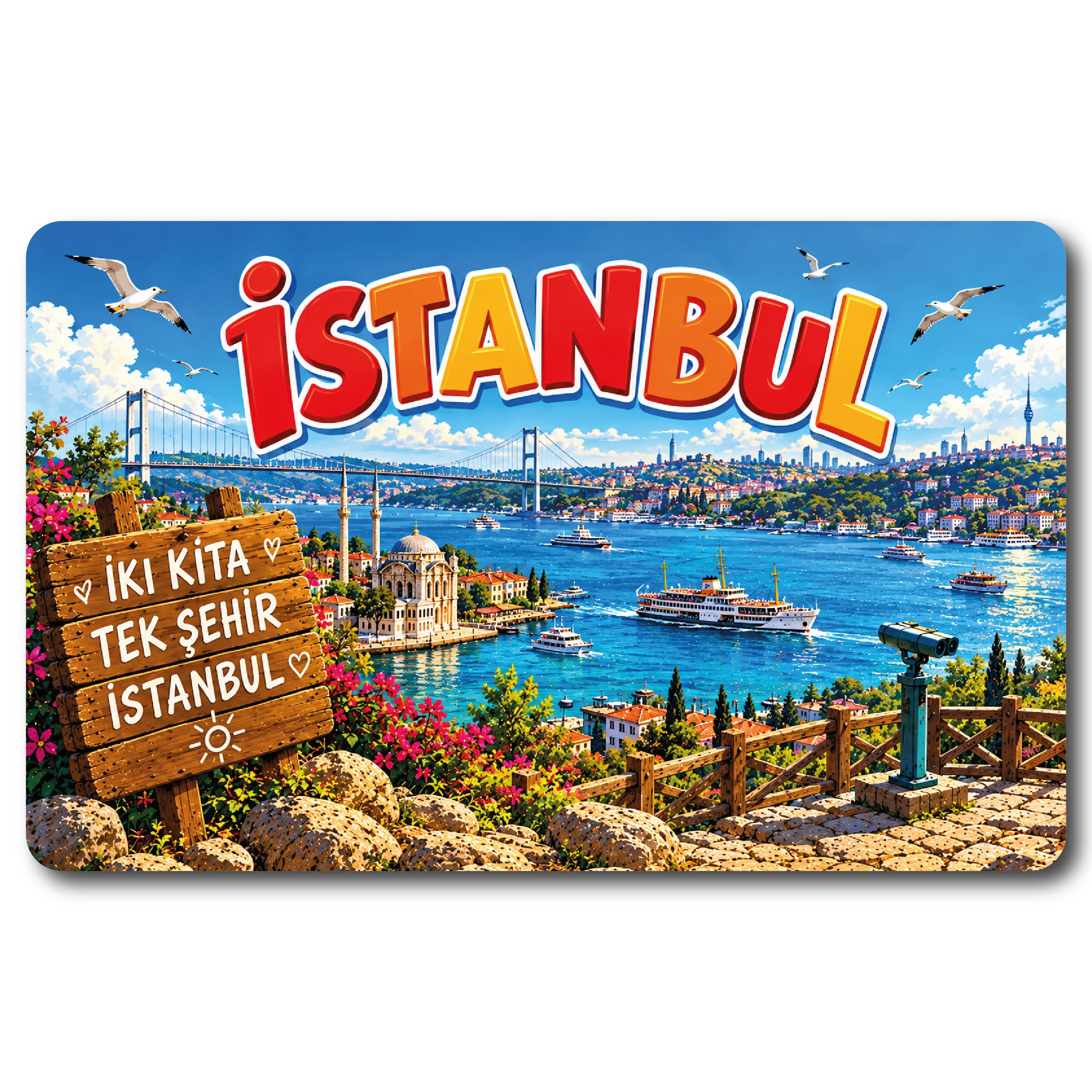 İstanbul Düz 07 magnet modeli, TrendMagnets