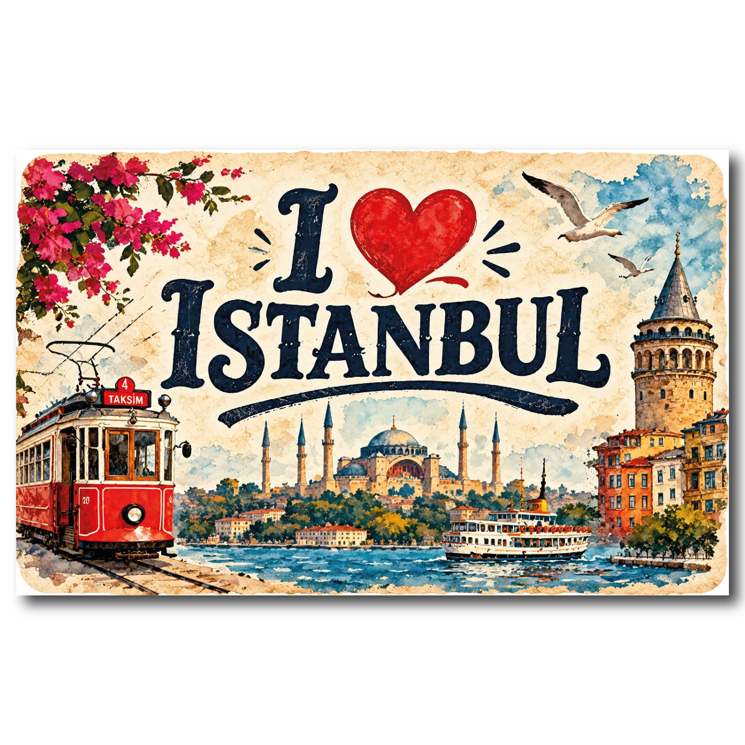 İstanbul Düz 09 magnet modeli, TrendMagnets