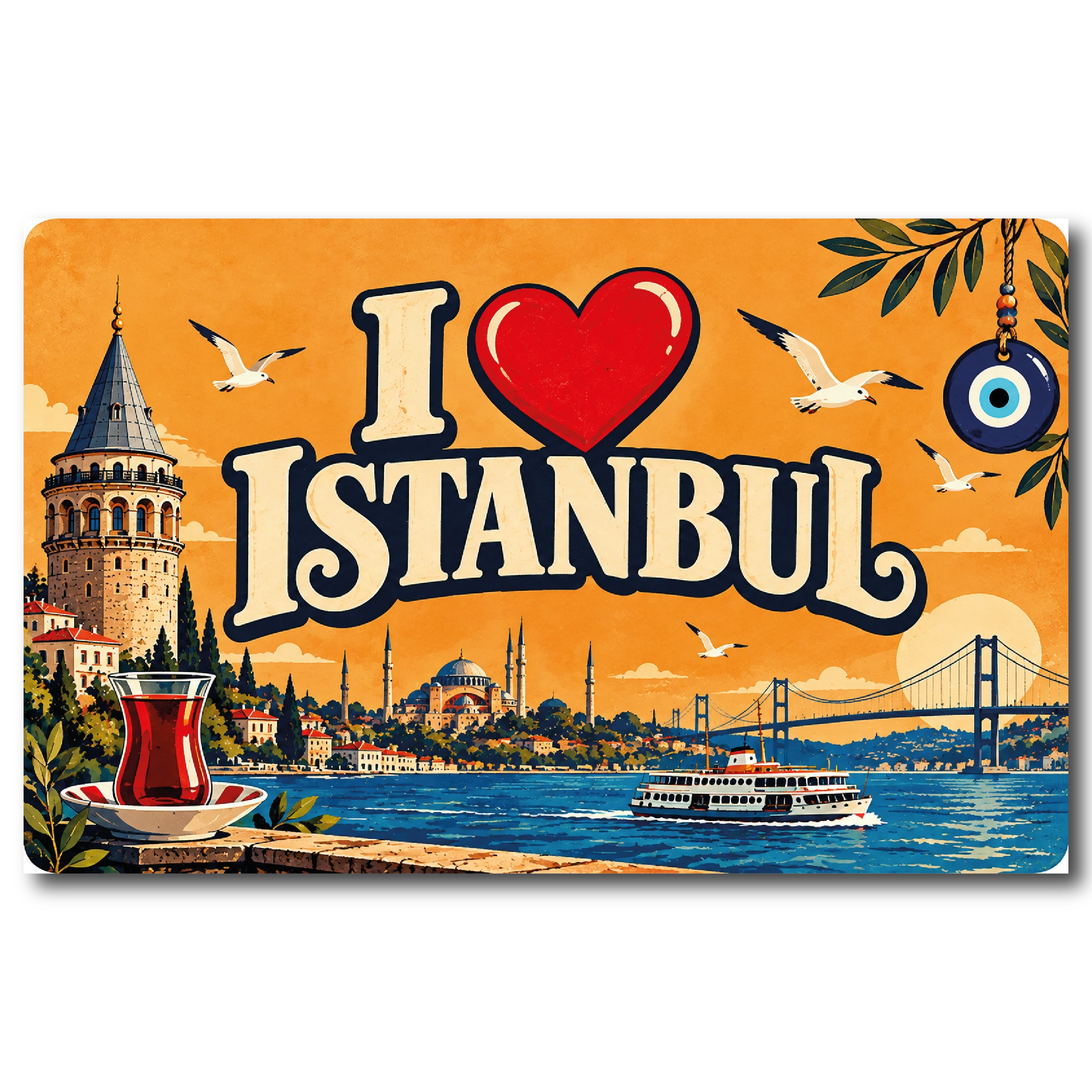 İstanbul Düz 11 magnet modeli, TrendMagnets