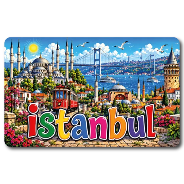 İstanbul Düz 12 magnet modeli, TrendMagnets