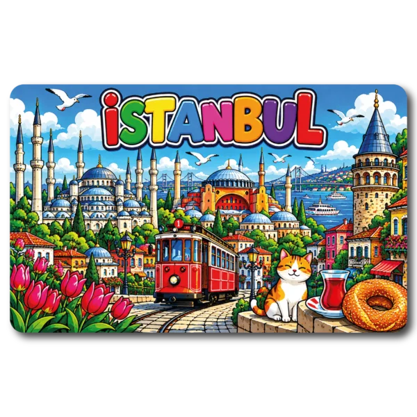 İstanbul Düz 13 magnet modeli, TrendMagnets