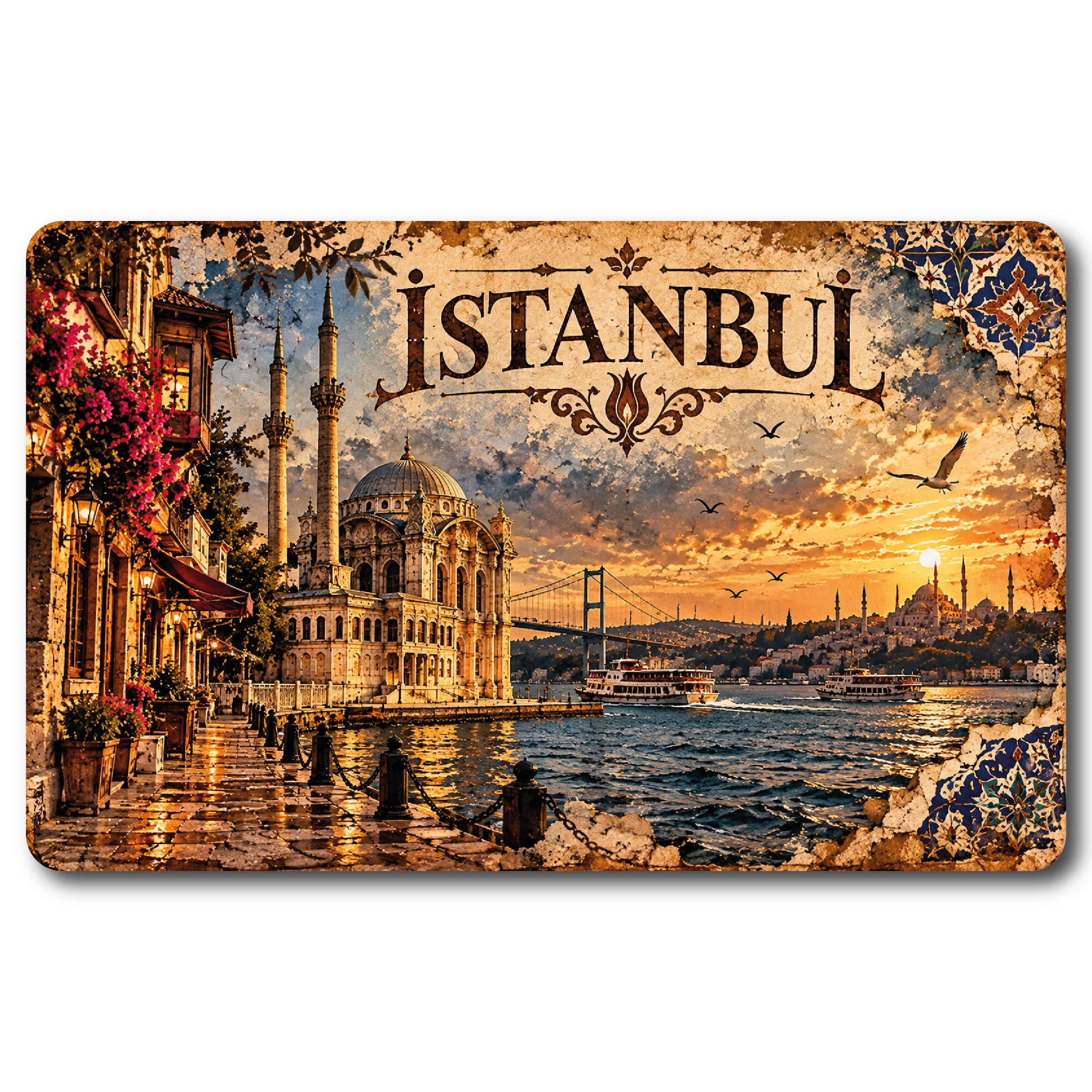 İstanbul Düz 14 magnet modeli, TrendMagnets