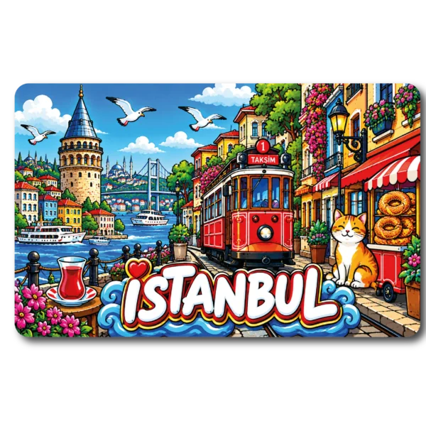 İstanbul Düz 15 magnet modeli, TrendMagnets