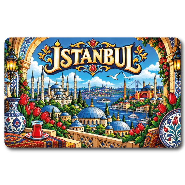 İstanbul Düz 18 magnet modeli, TrendMagnets