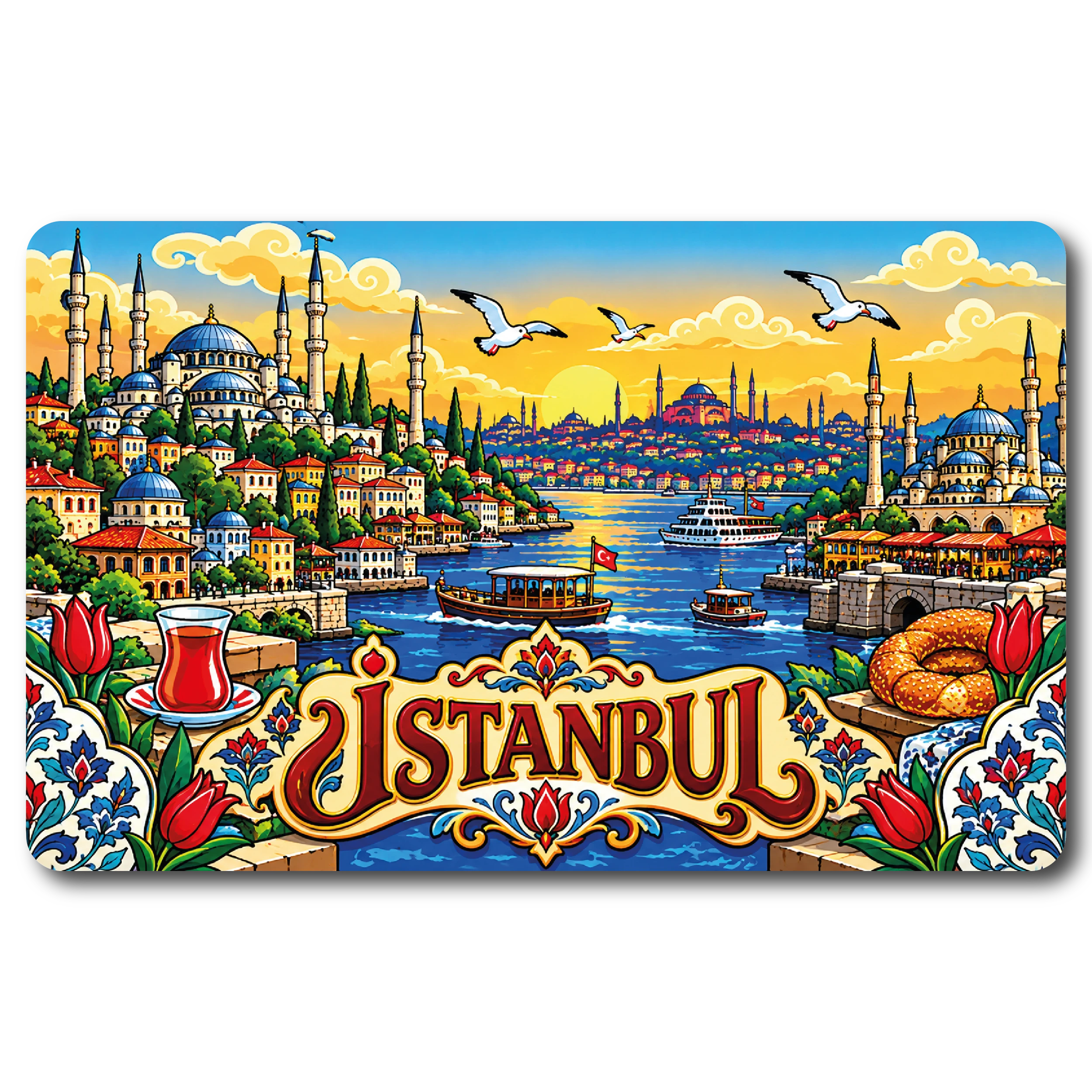 İstanbul Düz 19 magnet modeli, TrendMagnets