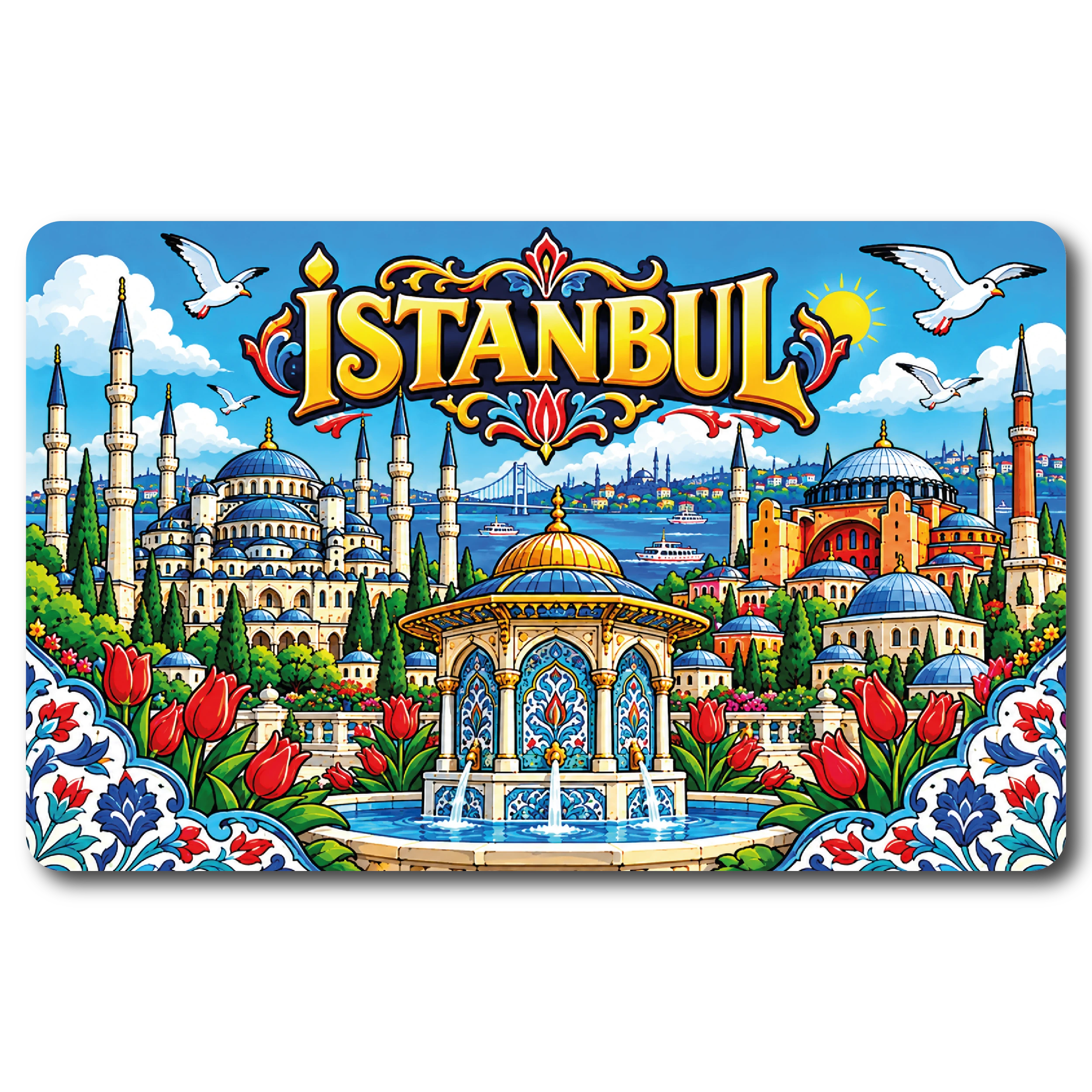 İstanbul Düz 20 magnet modeli, TrendMagnets