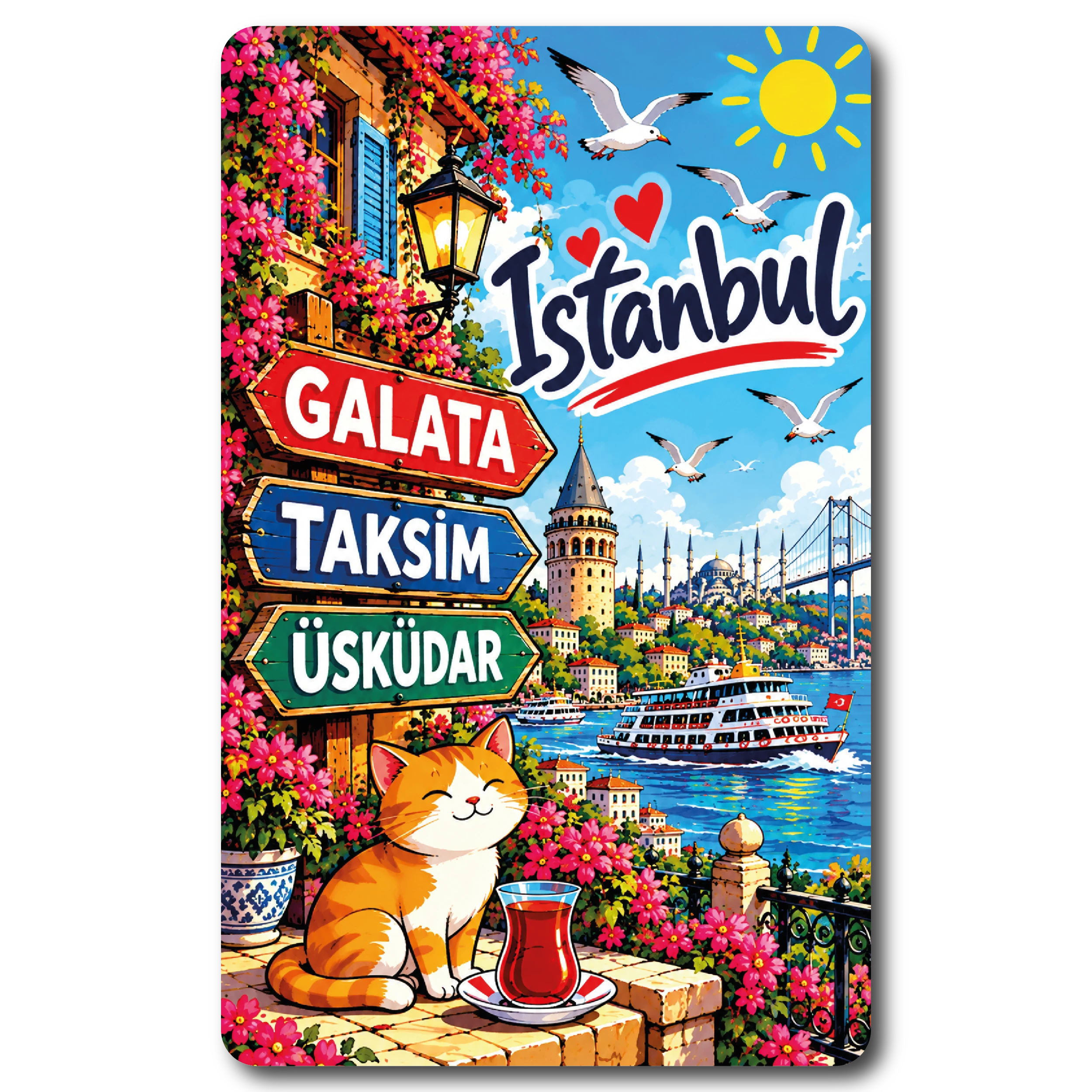 İstanbul Düz 22 magnet modeli, TrendMagnets