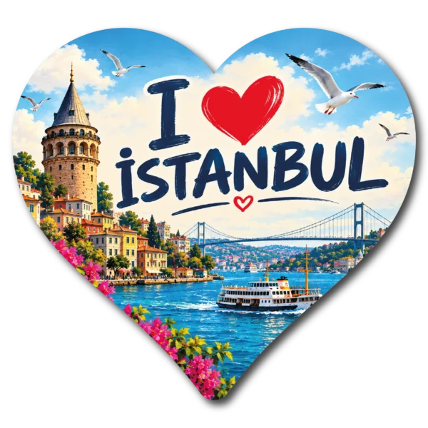 İstanbul Kalp Duz 01 magnet modeli, TrendMagnets