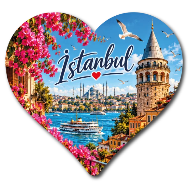 İstanbul Kalp Duz 02 magnet modeli, TrendMagnets