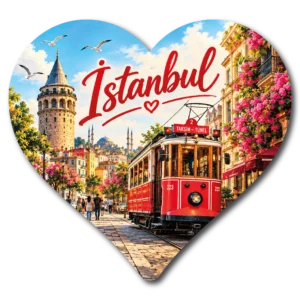 İstanbul Kalp Duz 03 magnet modeli, TrendMagnets