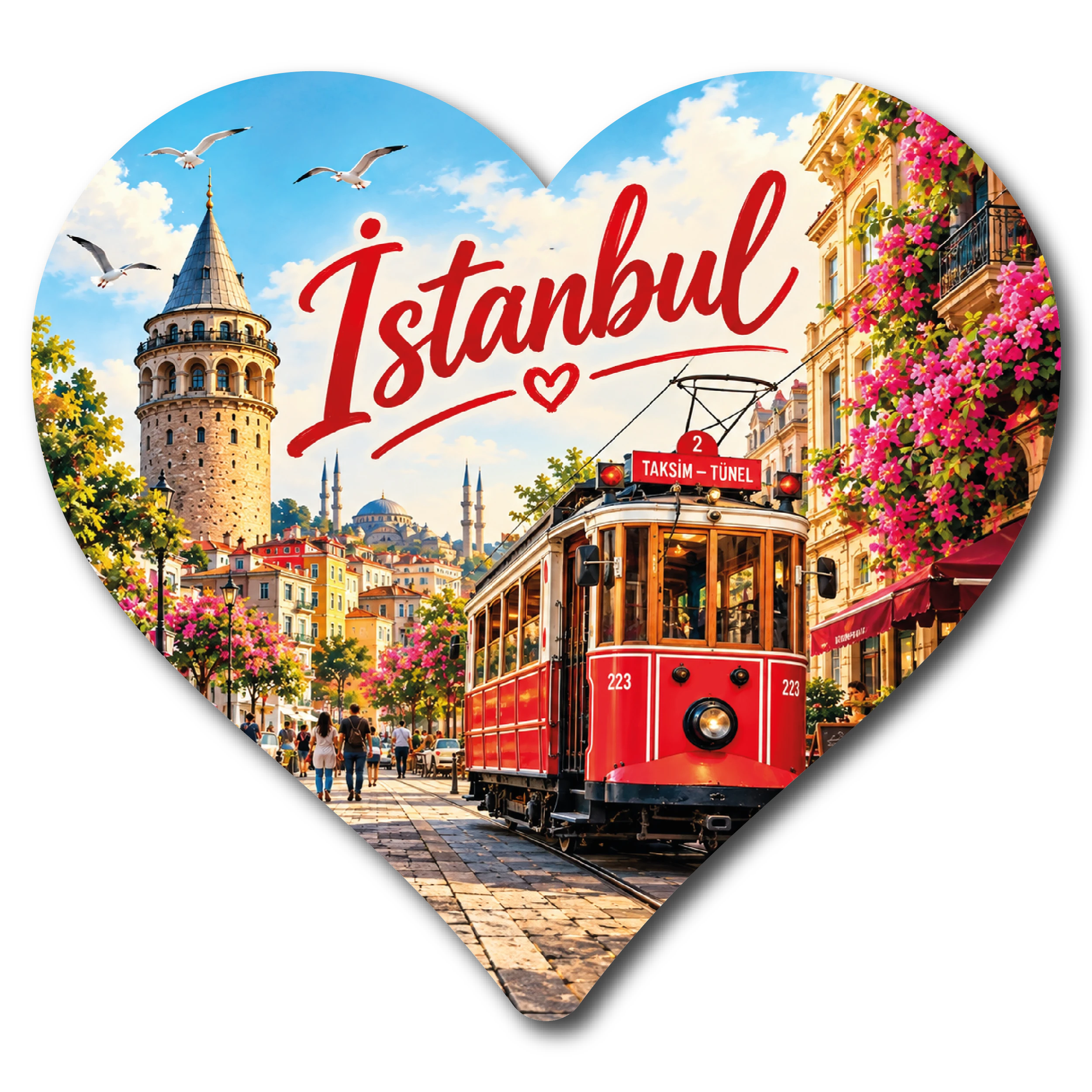 İstanbul Kalp Duz 03 magnet modeli, TrendMagnets