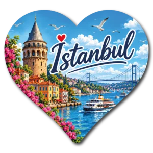 İstanbul Kalp Duz 04 magnet modeli, TrendMagnets