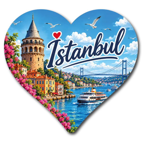 İstanbul Kalp Duz 04 magnet modeli, TrendMagnets