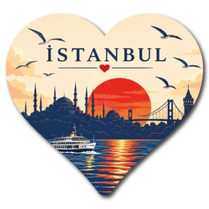 İstanbul Kalp Duz 05 magnet modeli, TrendMagnets