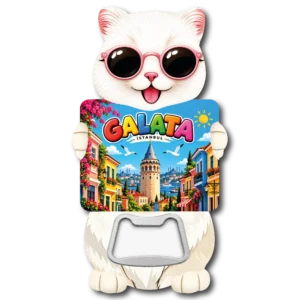 İstanbul Kedi Acacak 01 magnetli şişe açacağı, TrendMagnets