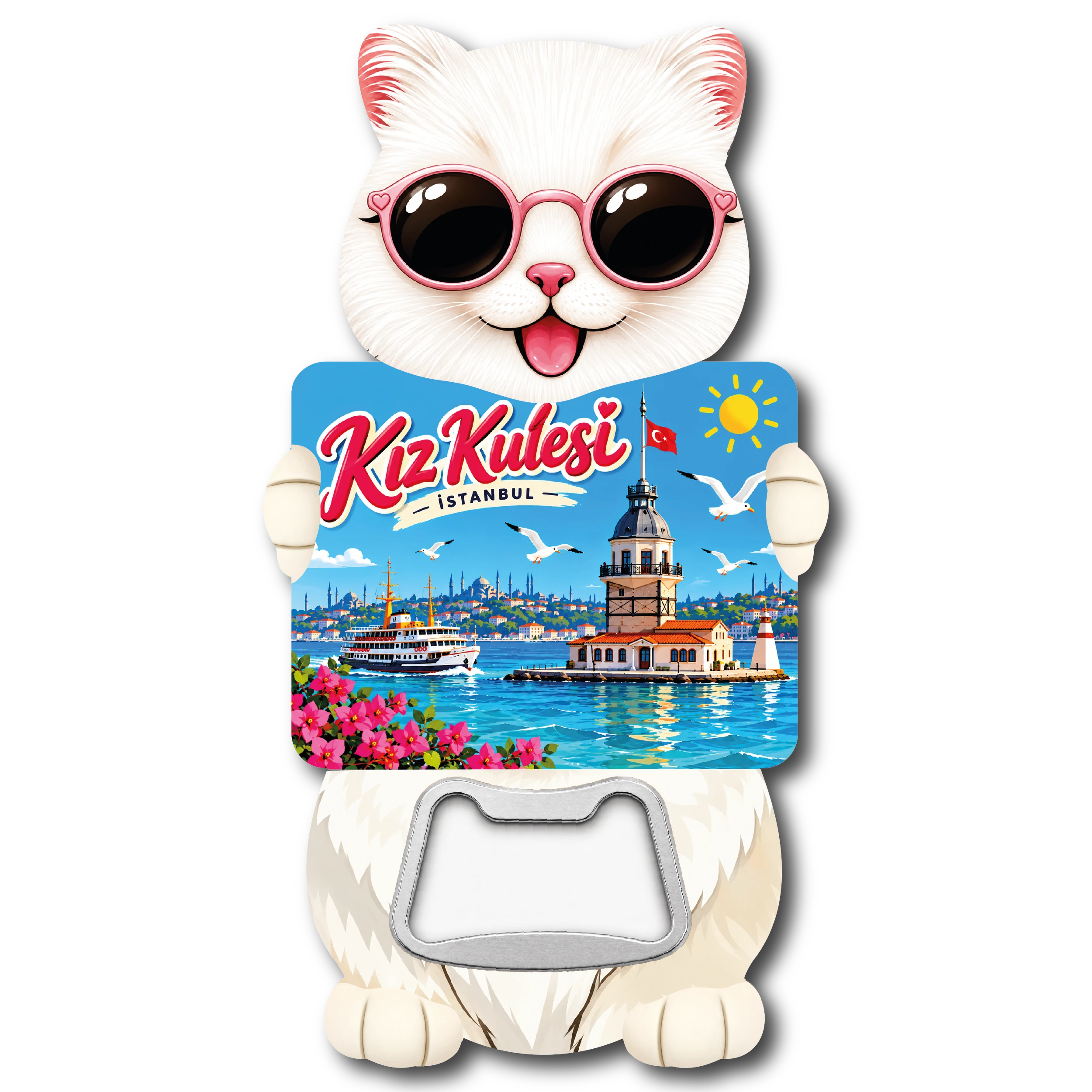 İstanbul Kedi Acacak 06 magnetli şişe açacağı, TrendMagnets